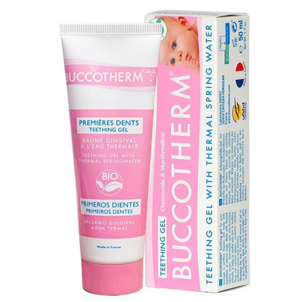 Gel vệ sinh răng miệng hữu cơ trẻ mới mọc răng buccotherm 50ml