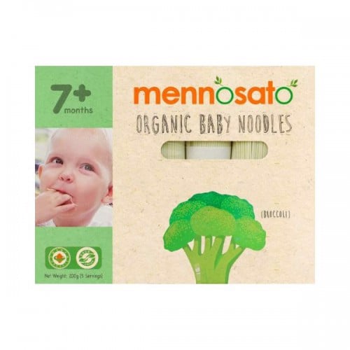 Mì ăn dặm cho bé vị bông cải xanh mennosato 200g
